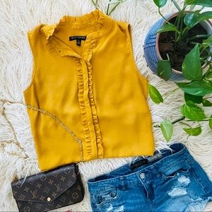 Banana Republic Mustard Yellow Top